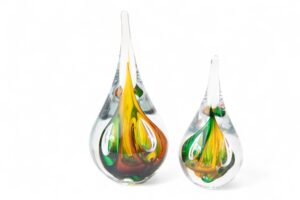 Crystal Drop Red & Green | Handmade in Europe