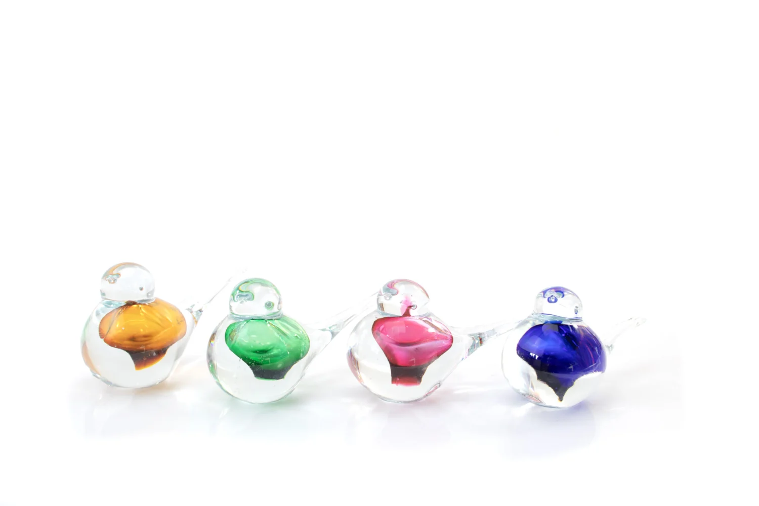 Decorative crystal bird | 4 colors | 13cm | Ozzaro - Loranto