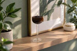 Kandelaar Bruin | Luxe Kandelaar | H29cm