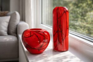Vazen ‘Inferno’ | H18-30cm | Handgemaakt in Europa