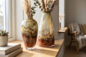 Vazen Fire | Warme Kleuren | H28 & 31cm