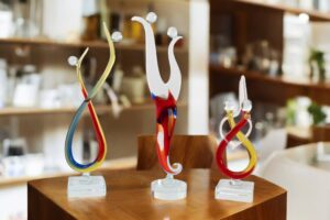 Glass Figurines Together | Figurines with meaning