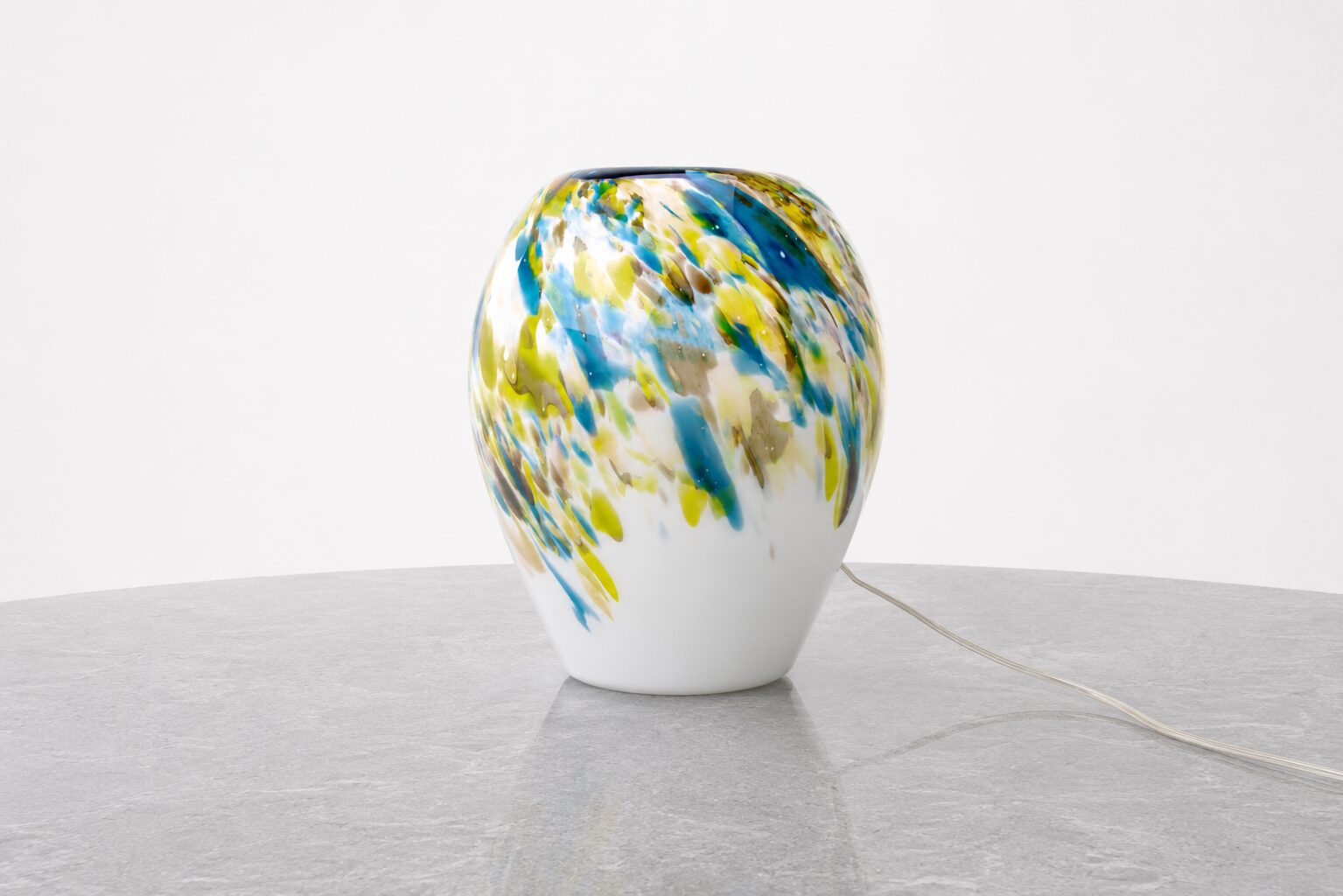 Glazen Lamp Monet H36 cm