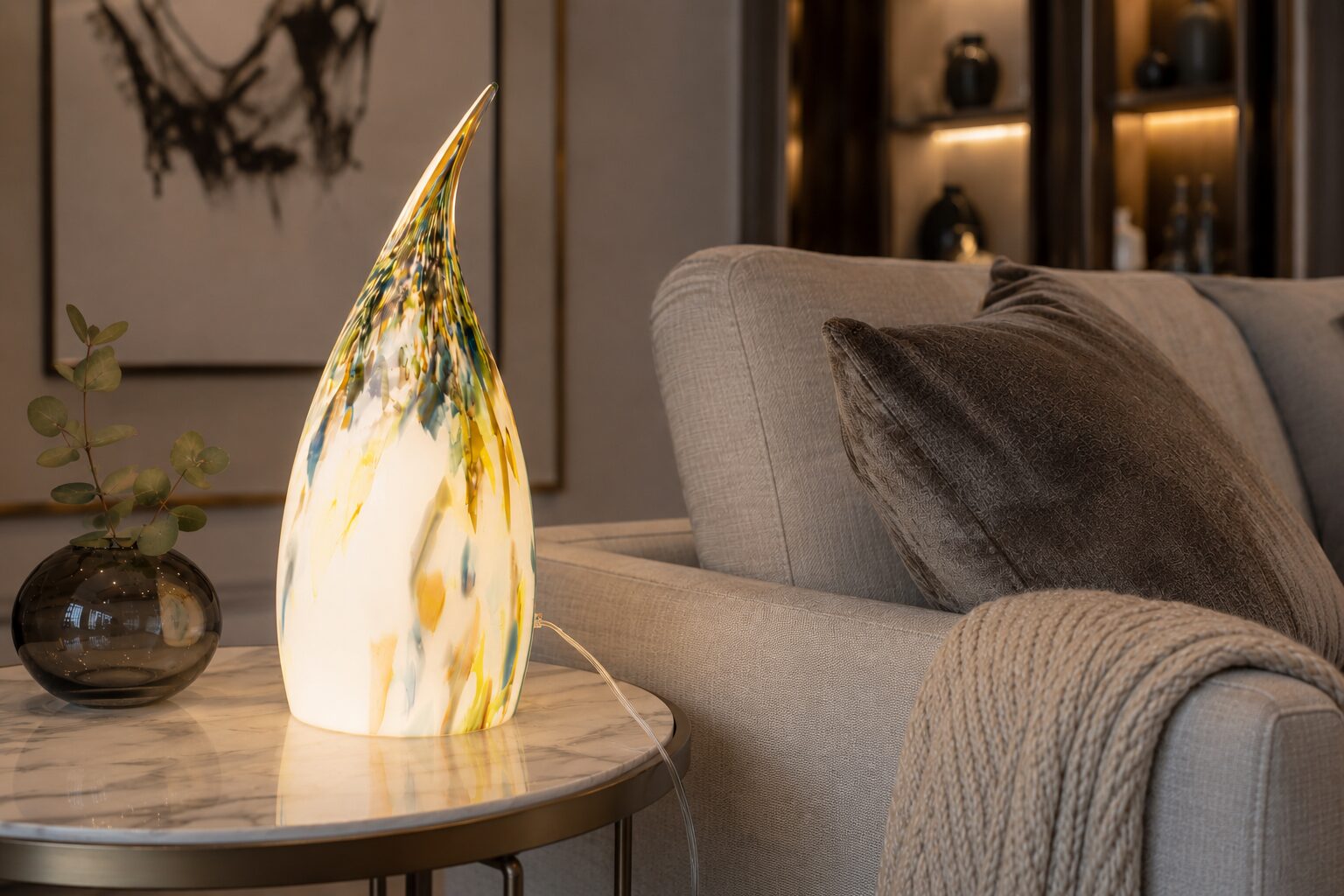 Glazen Lampen | Casper 'Monet' | H55cm - Afbeelding 2