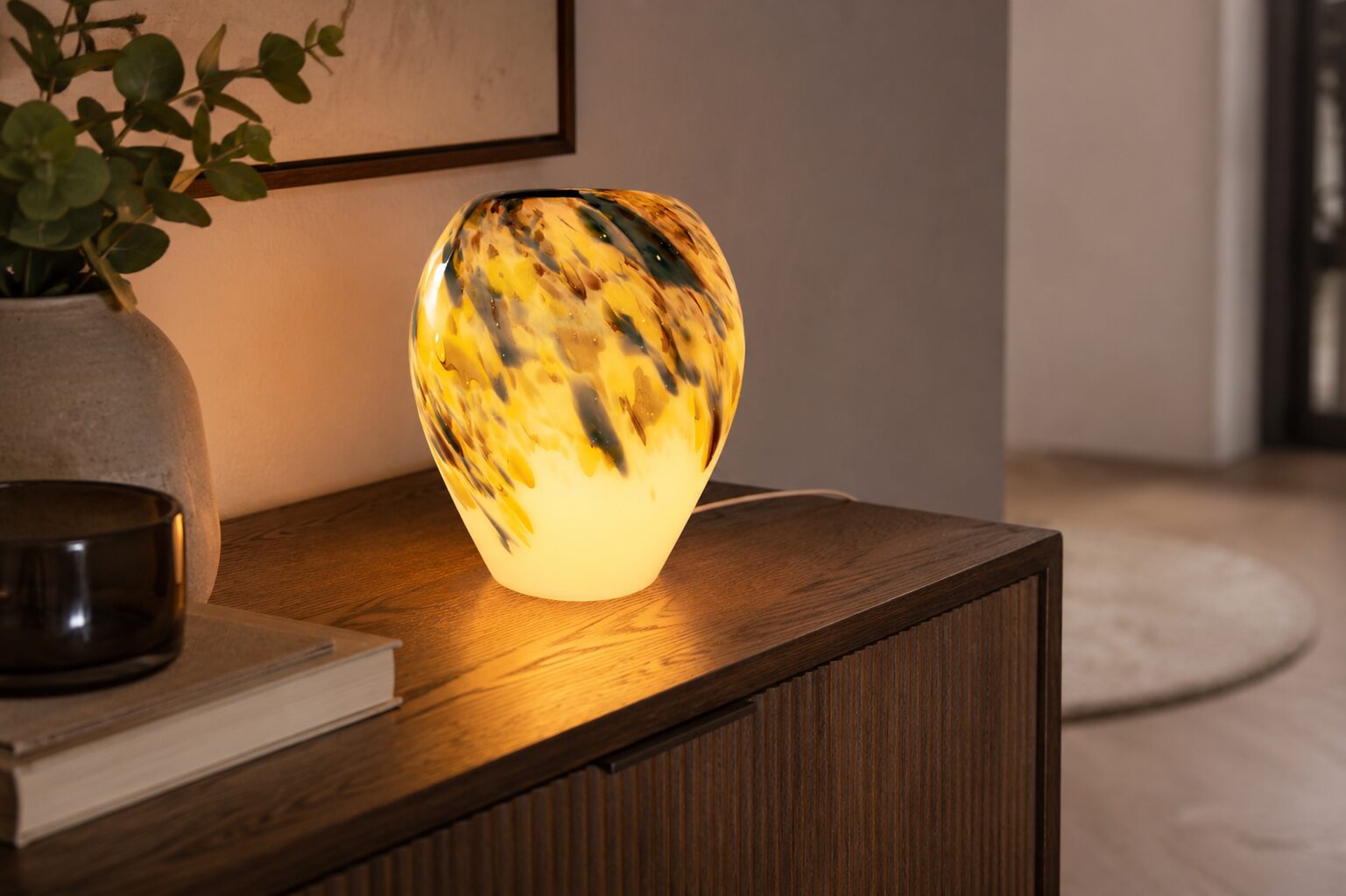 Glazen Lamp Monet H36 cm - Afbeelding 2