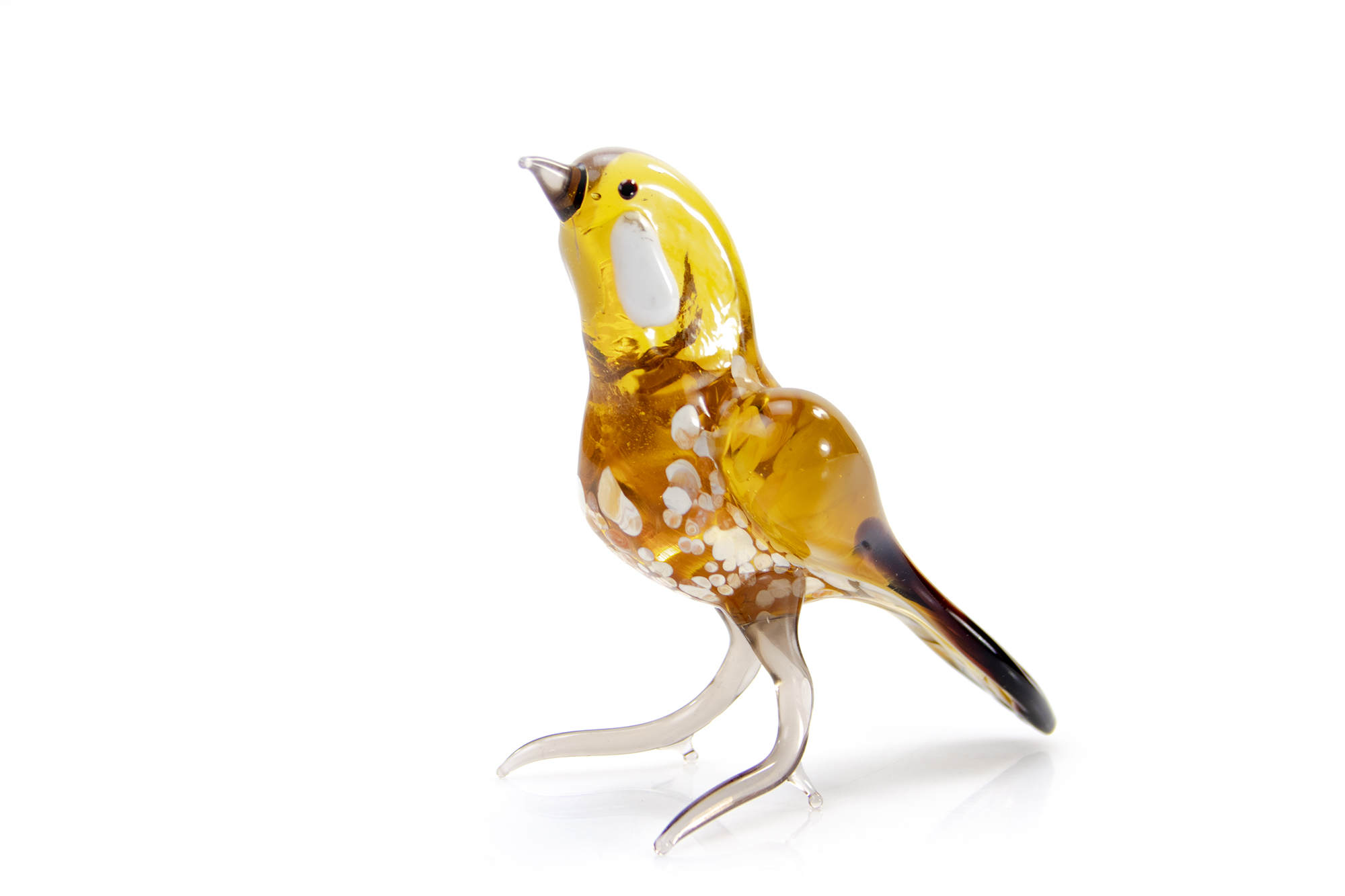 Glass Great Tit | Loranto Brown Bird | 11cm - Image 3
