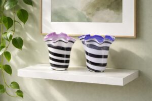 Zebra Bloemen Vazen | Kleur | H20cm | Handgemaakt in EU