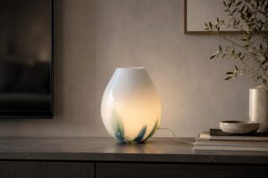 Glazen Lamp Monet 40cm.