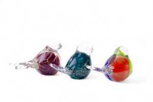 Glazen Vogel Bladgoud & Kleur | Europees Glas