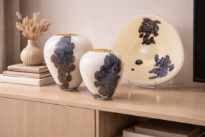 Vazen en schaal Set ”Wings” | H27-45cm | Handgemaakt