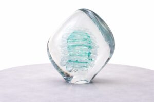 Object van Kristal | “Swirl” | Turquoise | Luxe object