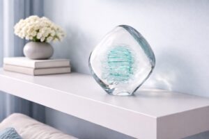 Object van Kristal | “Swirl” | Turquoise | Luxe object