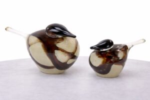 Vogel Set “Dune” | Glazen Decoraties | Glazen dieren