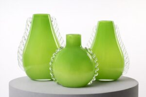 Vazen Set Lime | Groen & Decoratie | H30cm-36cm