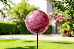 Garden decoration ball pink