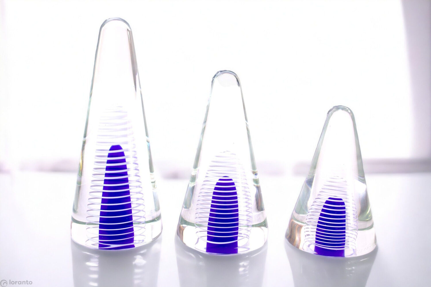 Crystal objects pyramid