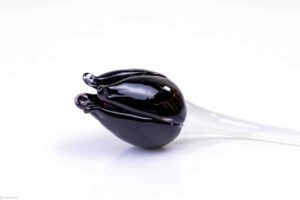 Glastulpen von Glass Loranto. – 11.211.ZW – zwart