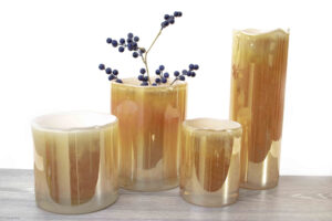 Cylinder Vases Robust ”Gold Orange”