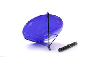 Garden stick birdbath | Blue