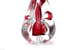 Druppel van Kristal met Bubbel Prisma Rood