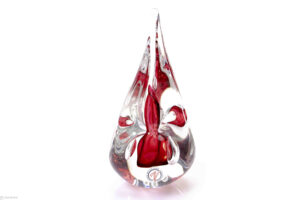 Drop of Crystal with Bubble Prism Red