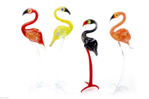 Glass flamingo | Glasses Flamingo | Color | H22cm