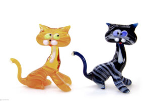 Glass Cat Garfield | Glasses Cat | ”Black&Orange”