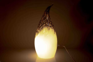 Glazen lamp Violet