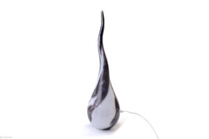 Bulb Swirl | ”Silver Glow” | Glass Lamp | Luxury Lamp