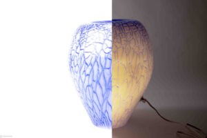 Glazen Lamp ‘Blue’