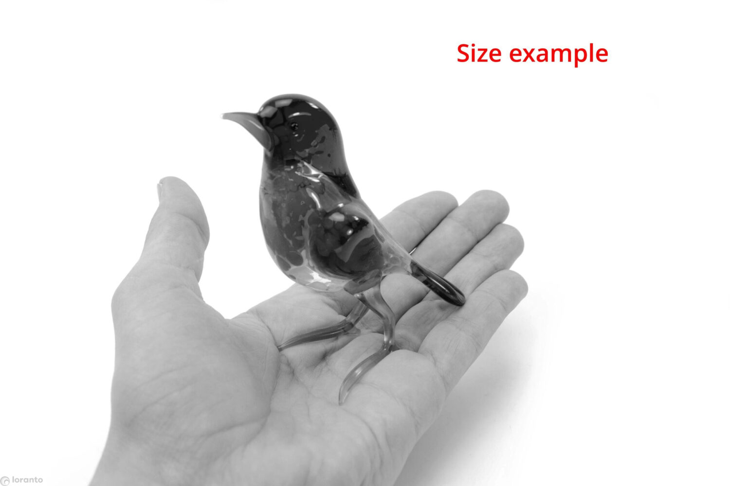 Size example Bird red blue