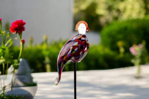 Garden Stake Parrot Red Multicolor | Luxury Garden Decoration