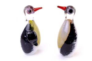 Pinguine aus Glas | Luxuriöse Tierdekoration