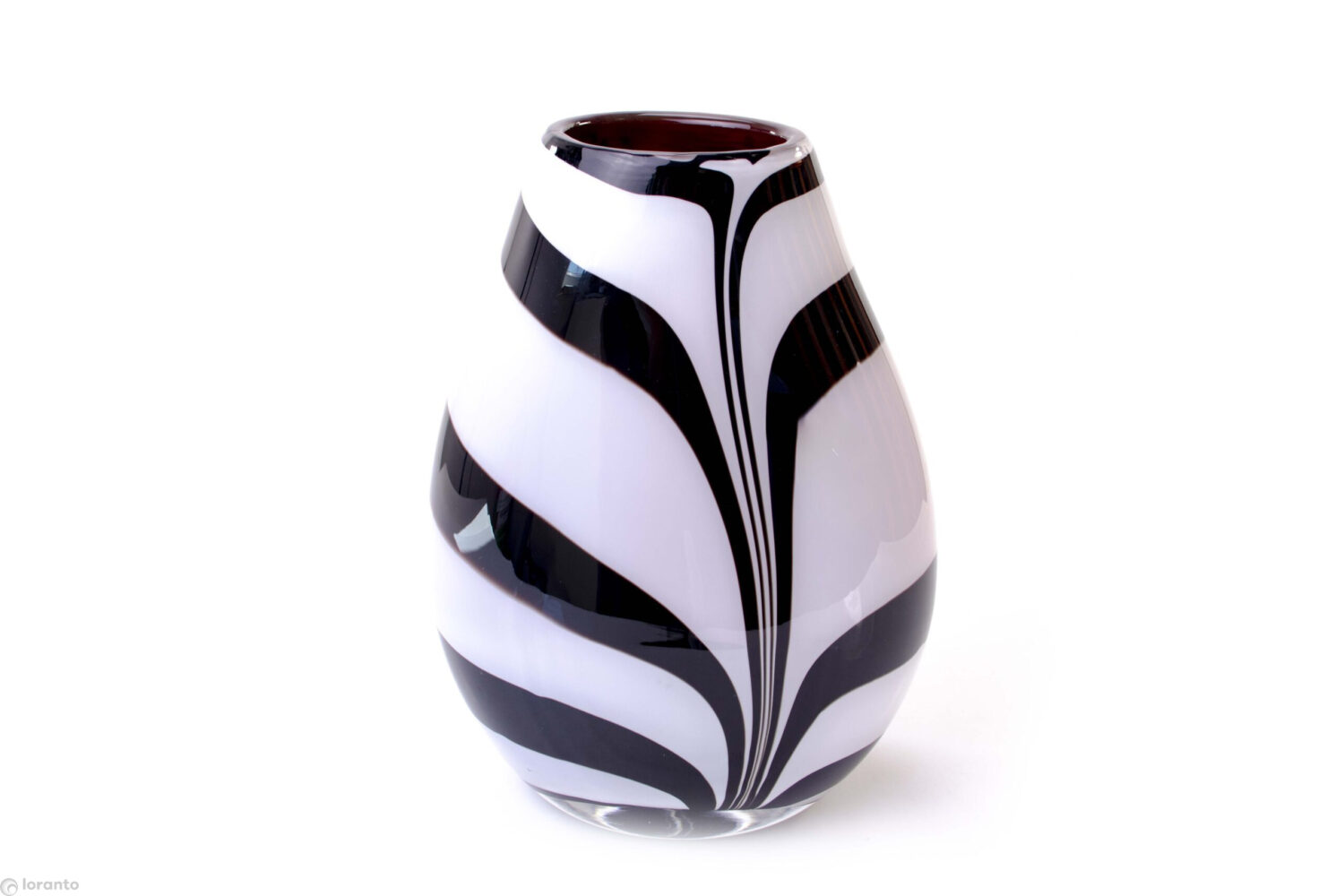 Flat vase zebra