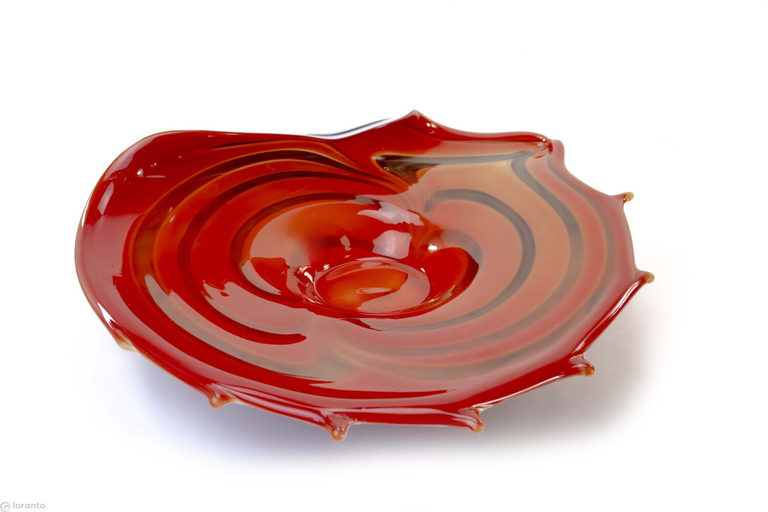 Bowl and Vase Red Zebra