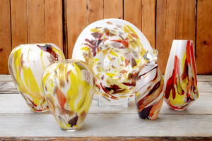 Glass Vases series “Savannah” | An Oasis of Peace and Nature