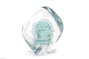 Object of Crystal | “Swirl” | Turquoise | Luxury Crystal object