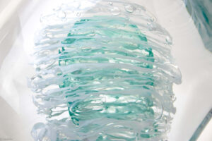 Object van Kristal | “Swirl” | Turquoise | Luxe Kristallen object