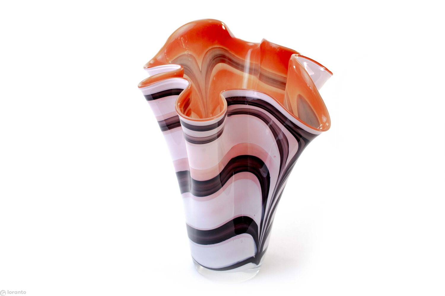 Vase Red Zebra