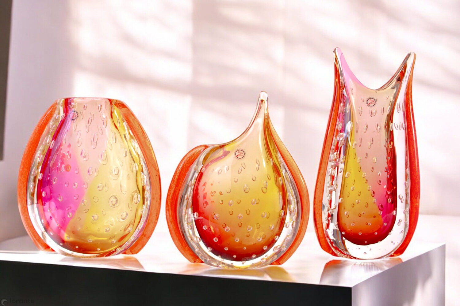 Vases amber-