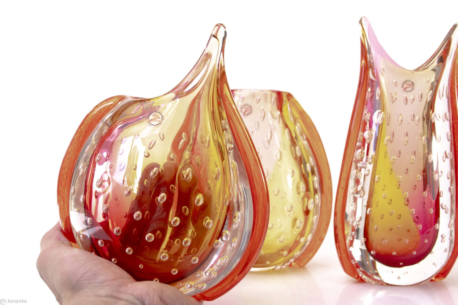 Vases amber-