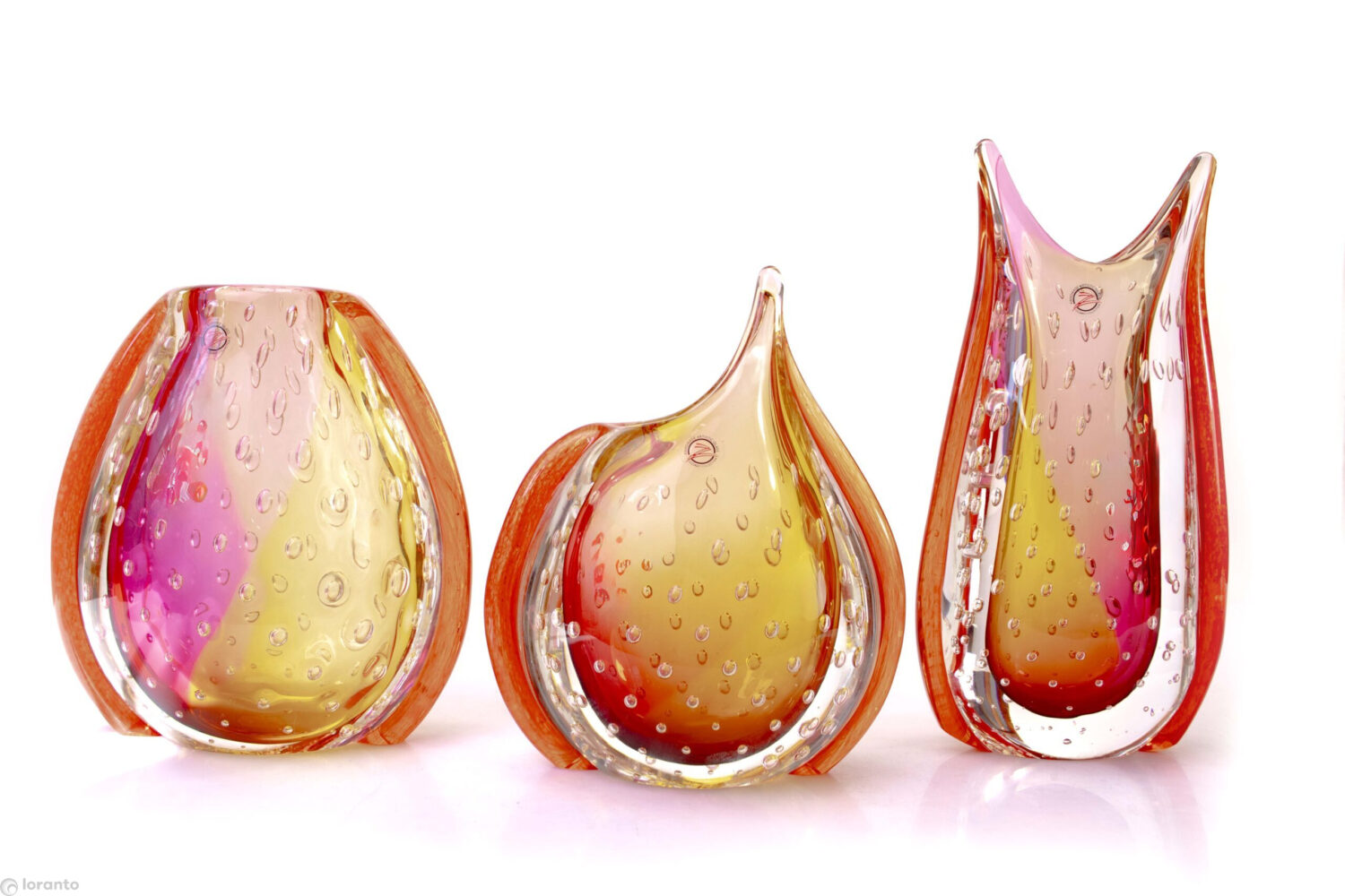 Vases amber-