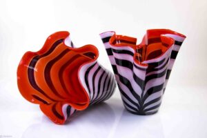 Black White Heavy Zebra Vases