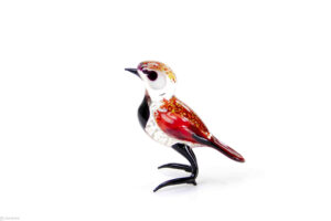 Glass Bird Red Black