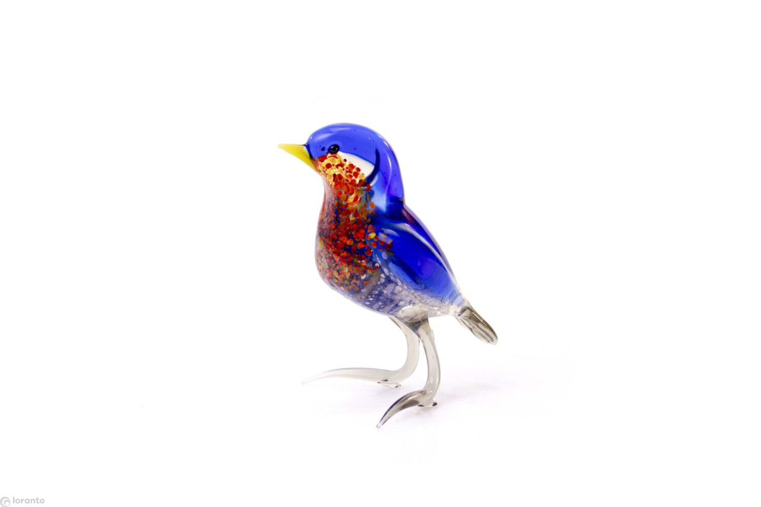 Bird red blue