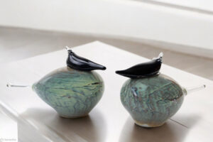 Stellers jay Green & Brown | Glass Birds