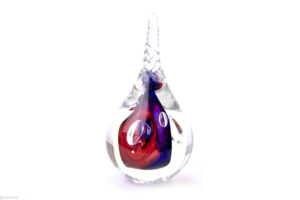 Drop Swirl of Crystal Ozzaro Red