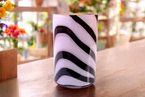 Zebra Cilinder Vaas | Exclusieve Vaas