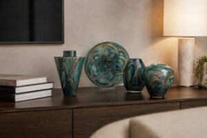 Vazen en Schaal Set | Green Life | Luxe interieurobjecten