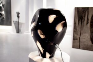 Lamp Black & White | Luxe Glazen Lamp
